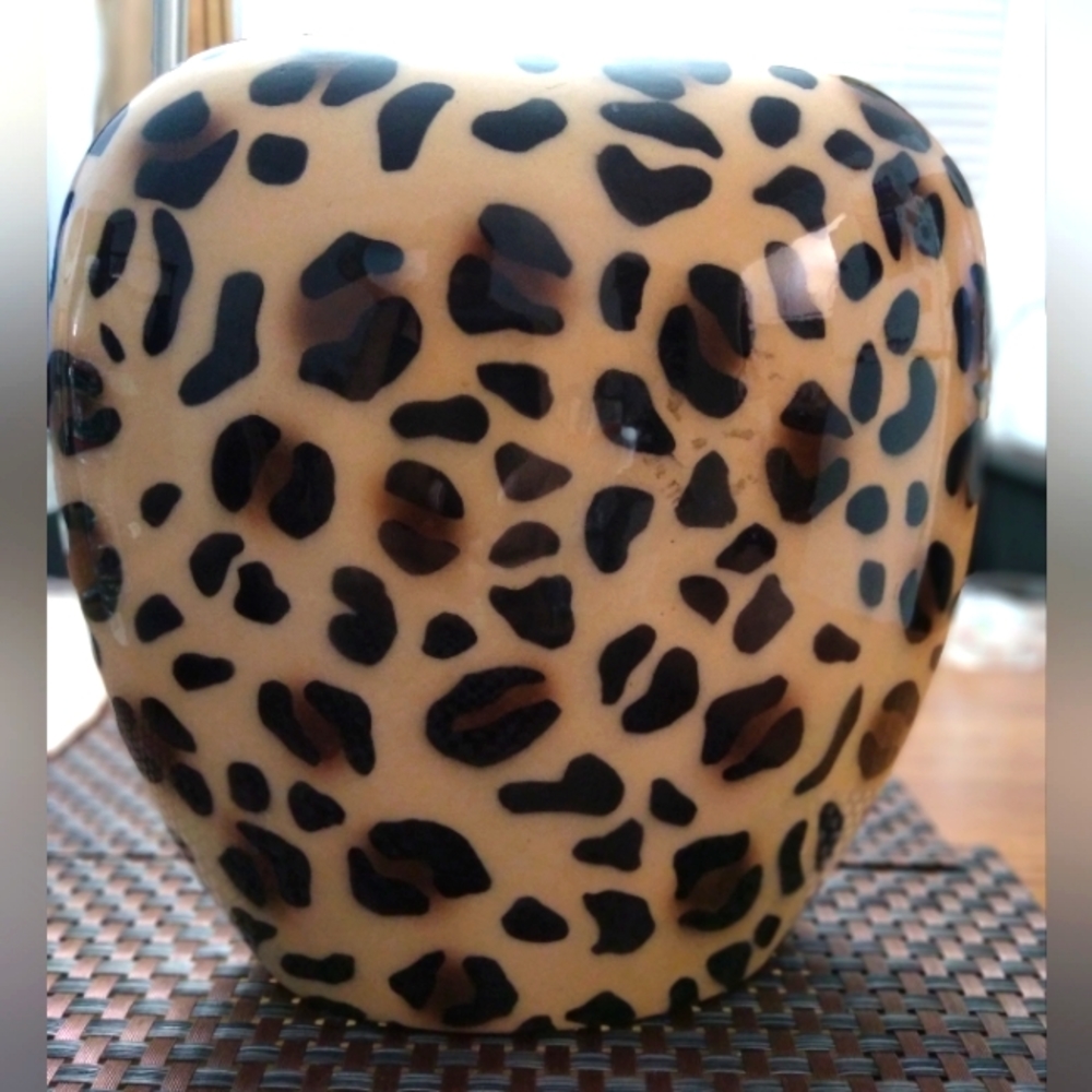🐆 1989 Leopard Print Vase 🐆 RARE FIND